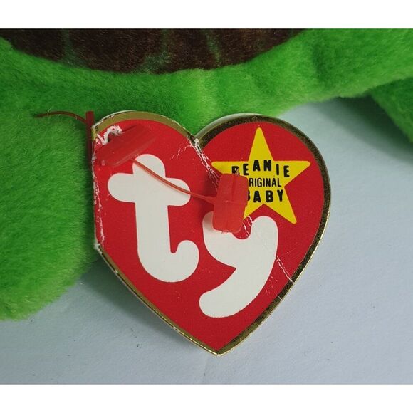 Vintage Ty Beanie Babies "Speedy" Turtle 6.5" Green Plush 1993 Retired Sty 4030 - Picture 7 of 8